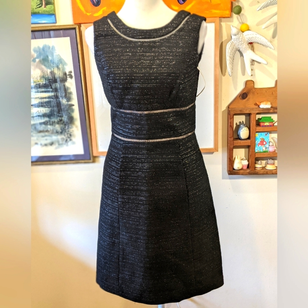NWT Shimmery Black Trina Turk Dress $328